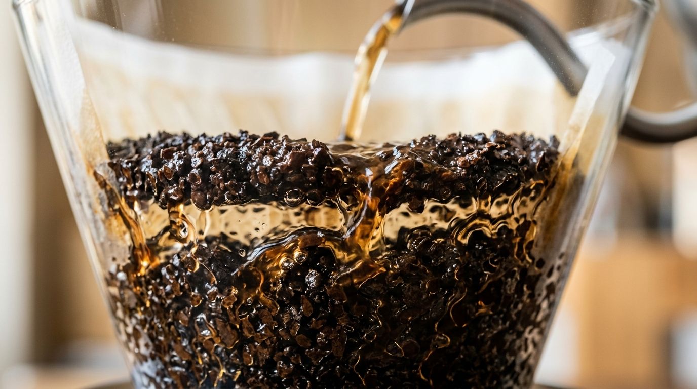 A WDT tool homogenizing espresso grounds