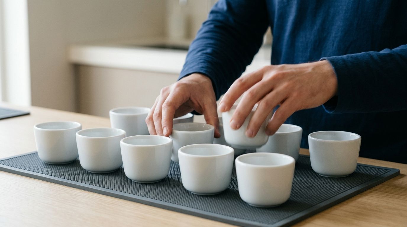 hands moving between tasting cups 202608161239
